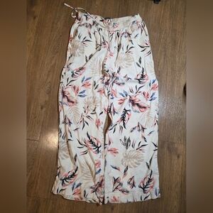 Briggs New York Floral Elastic Waist Pants